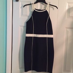 Navy blue cocktail dress